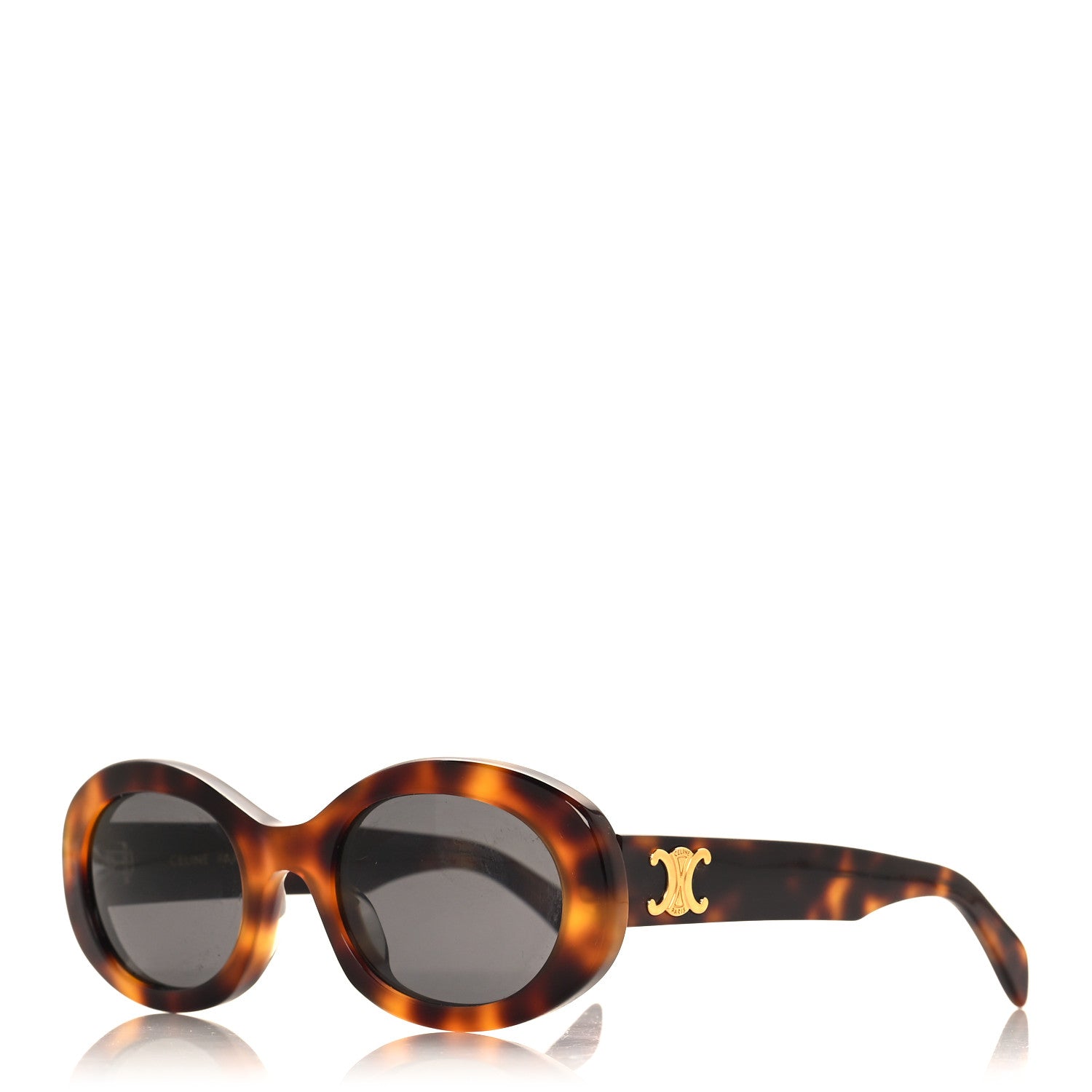 Celine Acetate Triomphe 01 Sunglasses CL 40194U Tortoise 1 of 6