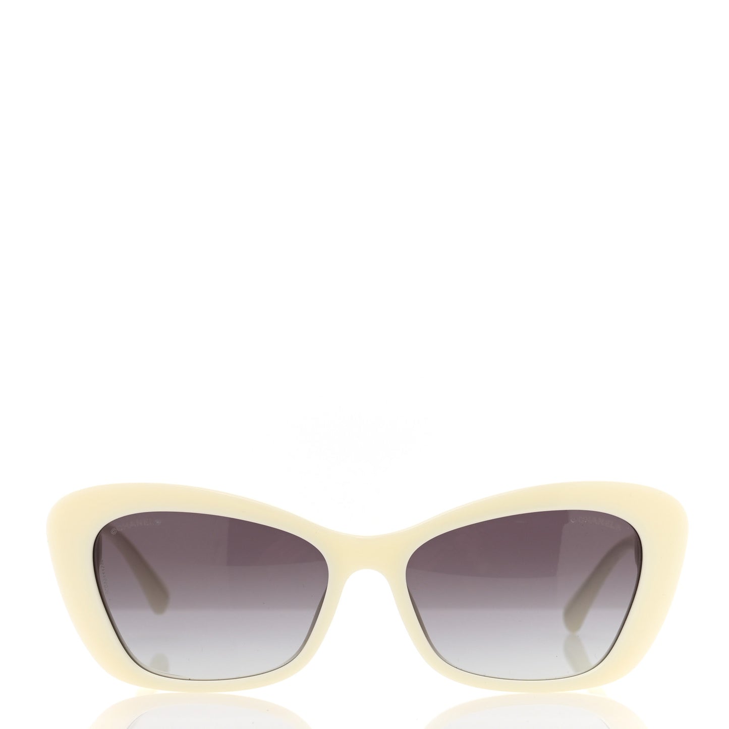 Acetate Pearl Cat Eye CC Sunglasses 5481-H White