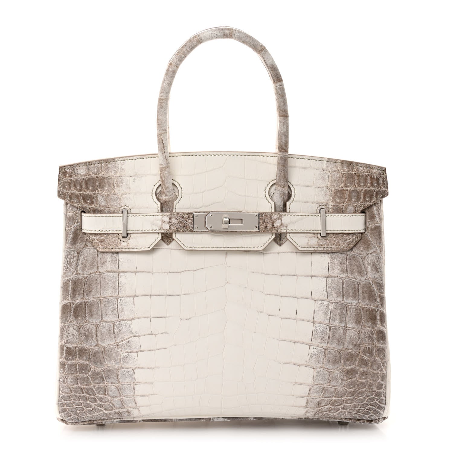 Hermes Matte Niloticus Crocodile Himalaya Birkin 30 Blanc 1 of 12