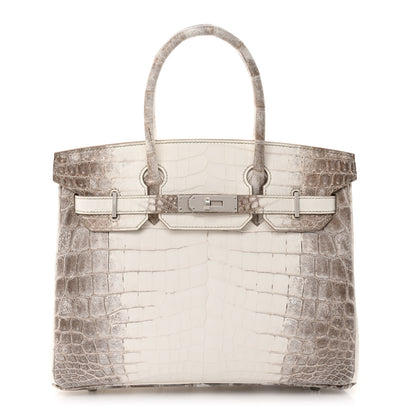 Hermes Matte Niloticus Crocodile Himalaya Birkin 30 Blanc 1 of 12