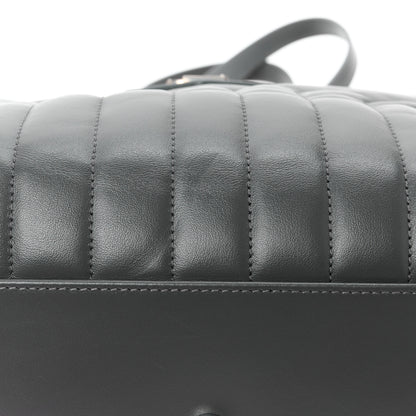 Saint Laurent Calfskin Y Quilted Monogram Large Loulou Shopper Fog 14 of 14