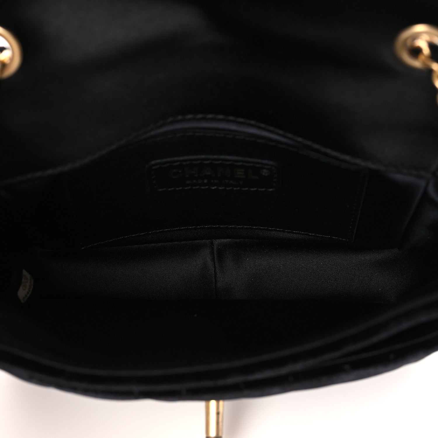 Chanel Velvet Quilted Small Camellia Flap Black 5 of 10