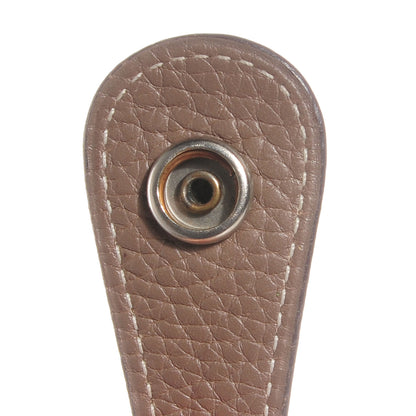 Hermes Taurillon Clemence Evelyne PM Etoupe 12 of 16