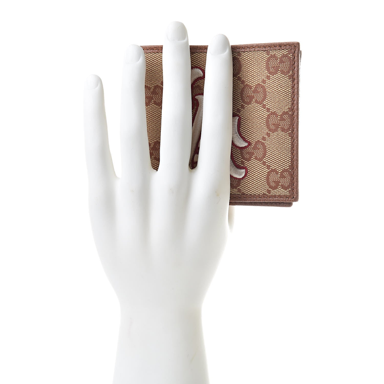 Gucci X MLB Monogram LA Dodgers Bi-Fold Wallet Beige Ruggine Ivory 2 of 8