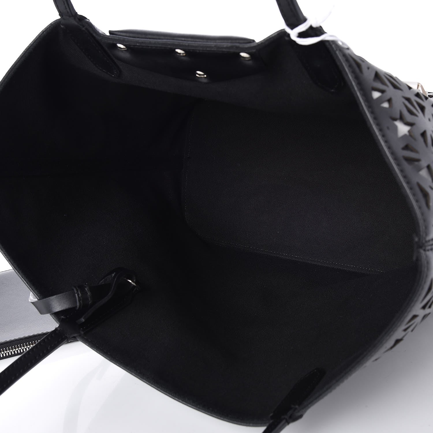 Givenchy Calfskin Lazer Cut Medium Antigona Tote Black White 5 of 7