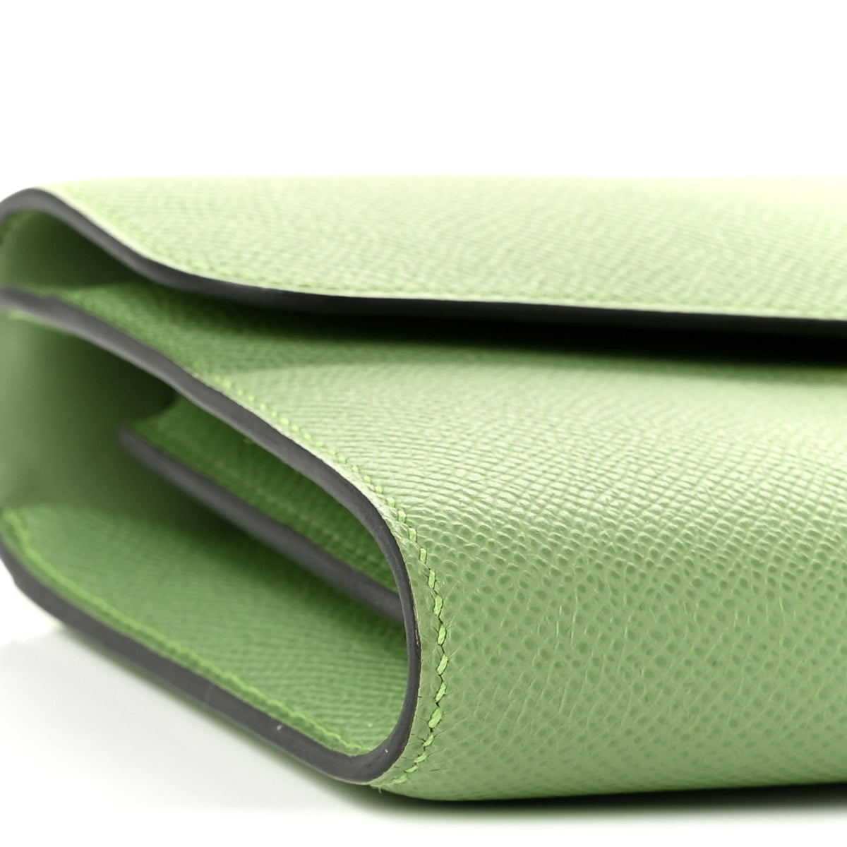 Epsom Alligator Lizard Constance Wallet To Go Vert Criquet Cactus Beige Sable Ombre