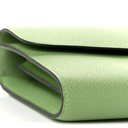 Hermes Epsom Alligator Lizard Constance Wallet To Go Vert Criquet Cactus Beige Sable Ombre 9 of 11