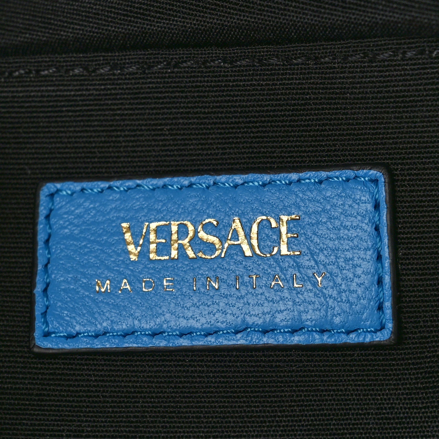 Versace Nappa Quilted Medusa Camera Bag Blue 6 of 8