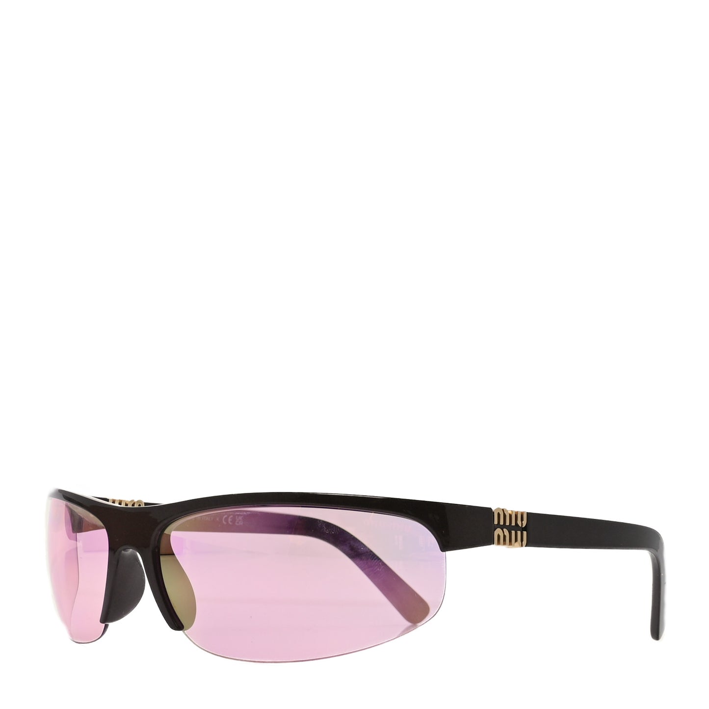 Acetate Mirror Miu Nocturne SMU A02 Sunglasses Cocoa Pink