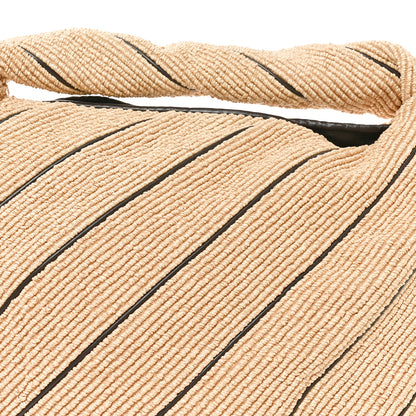 Bottega Veneta Raffia Striped Large Hop Natural Fondant 9 of 11