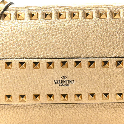 Valentino Garavani Metallic Vitello Rockstud Side Slip Crossbody Bag  Antique Brass 7 of 9
