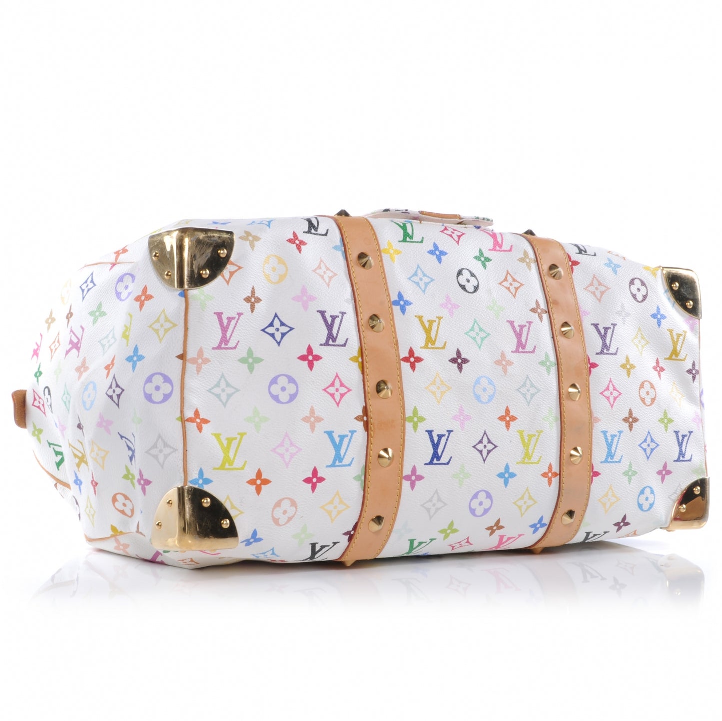 Monogram Multicolor Keepall 45 White