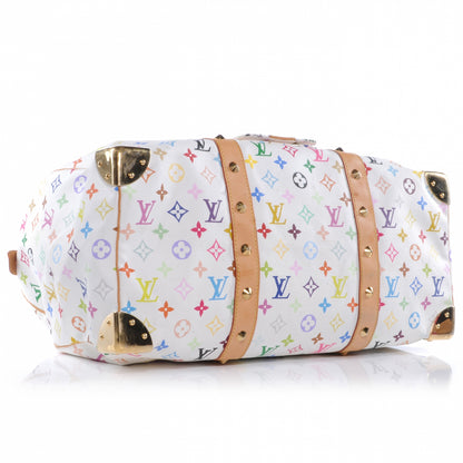 Louis Vuitton Monogram Multicolor Keepall 45 White 6 of 9