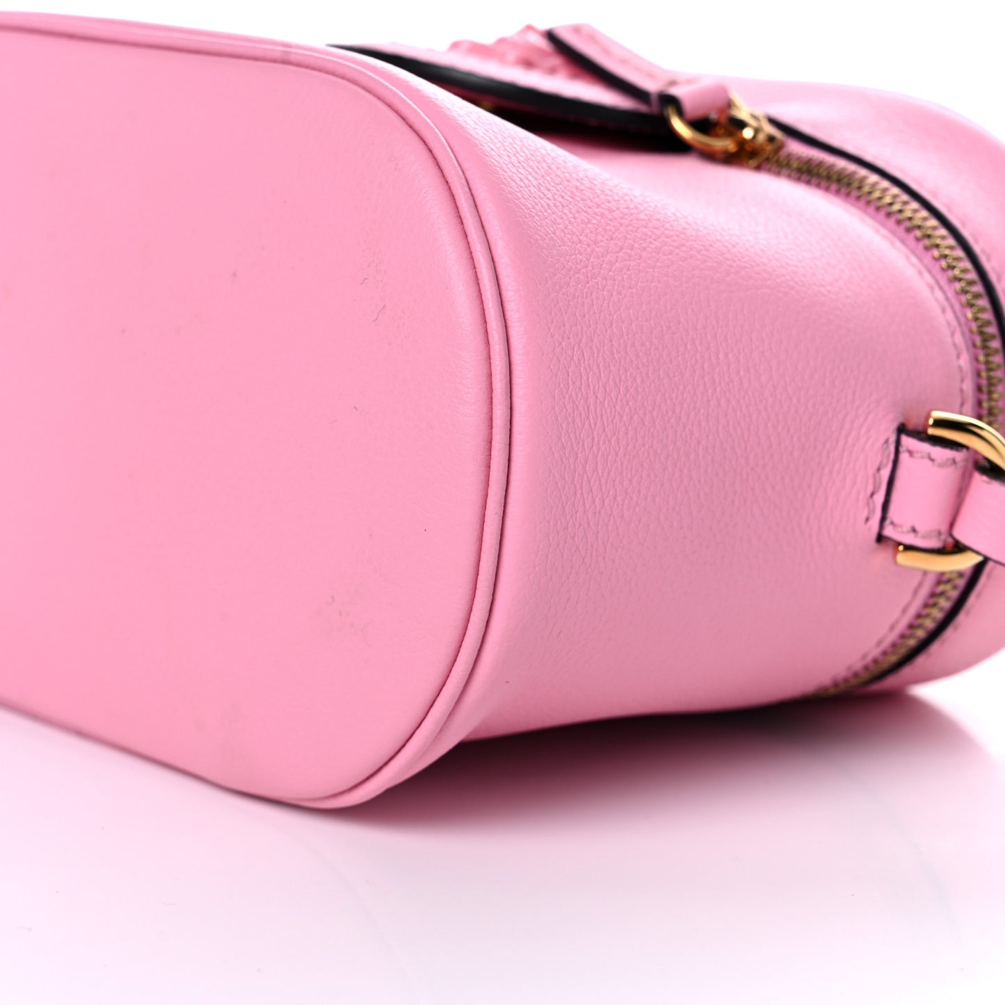 Grained Calfskin La Medusa Mini Shoulder Bag Pink
