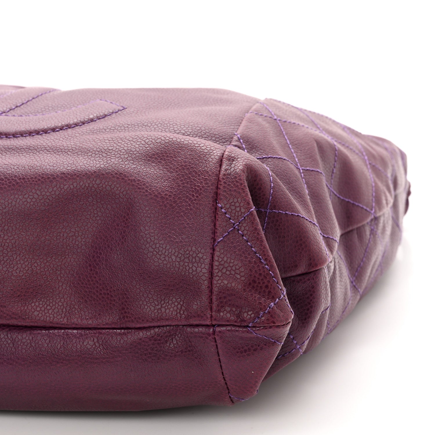 Chanel Caviar 31 Drawstring Tote Purple 10 of 10