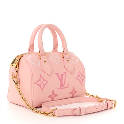 Louis Vuitton Empreinte Monogram Giant Speedy Bandouliere 20 Degrade Rose Pink 3 of 9