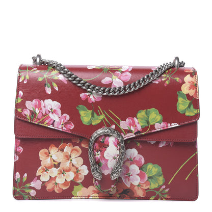 Gucci Calfskin Blooms Print Medium Dionysus Shoulder Bag Romantic Cherry Multicolor 1 of 10