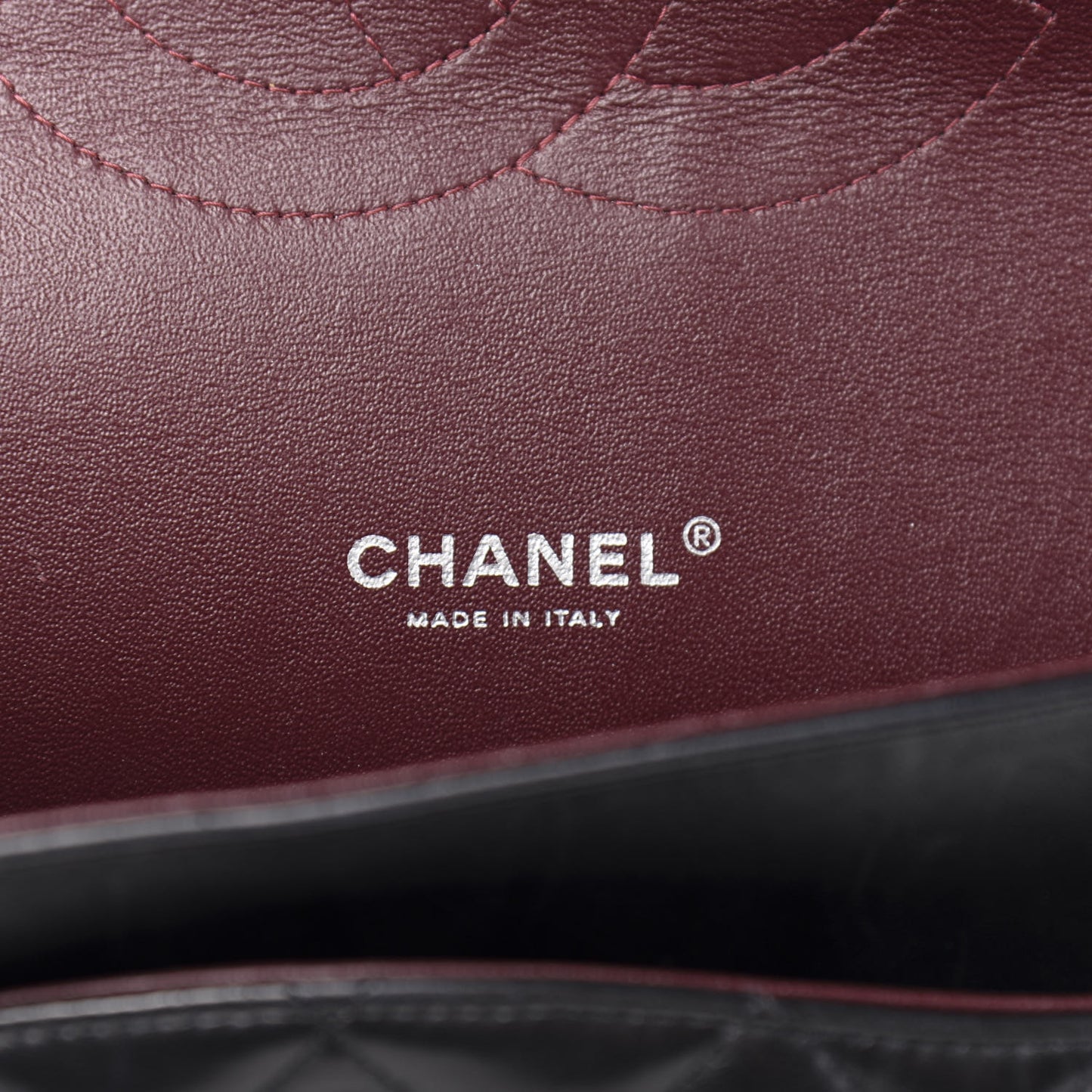 Lambskin Quilted Maxi Double Flap Black