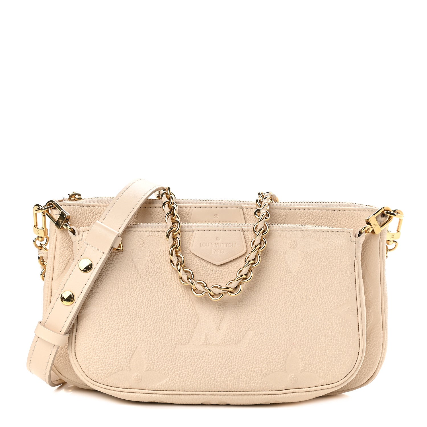 Louis Vuitton Empreinte Monogram Giant Multi Pochette Accessories Cream 1 of 10