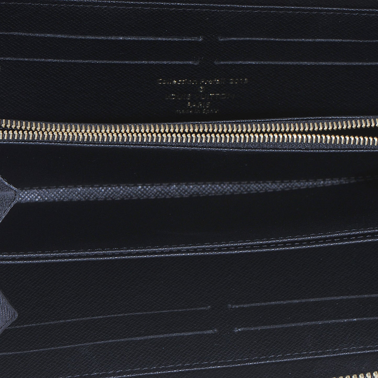 Damier Paillettes Zippy Wallet Black