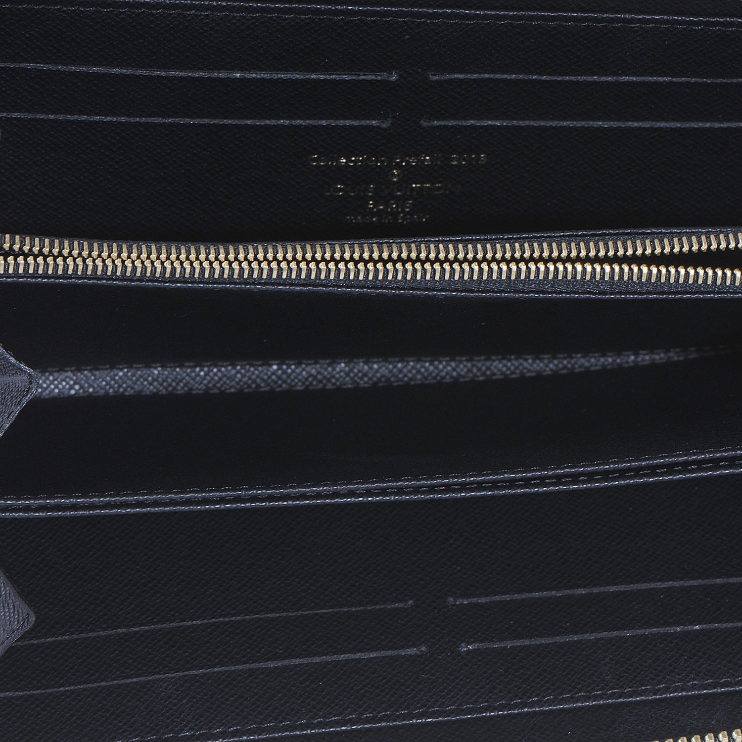 Louis Vuitton Damier Paillettes Zippy Wallet Black 6 of 8
