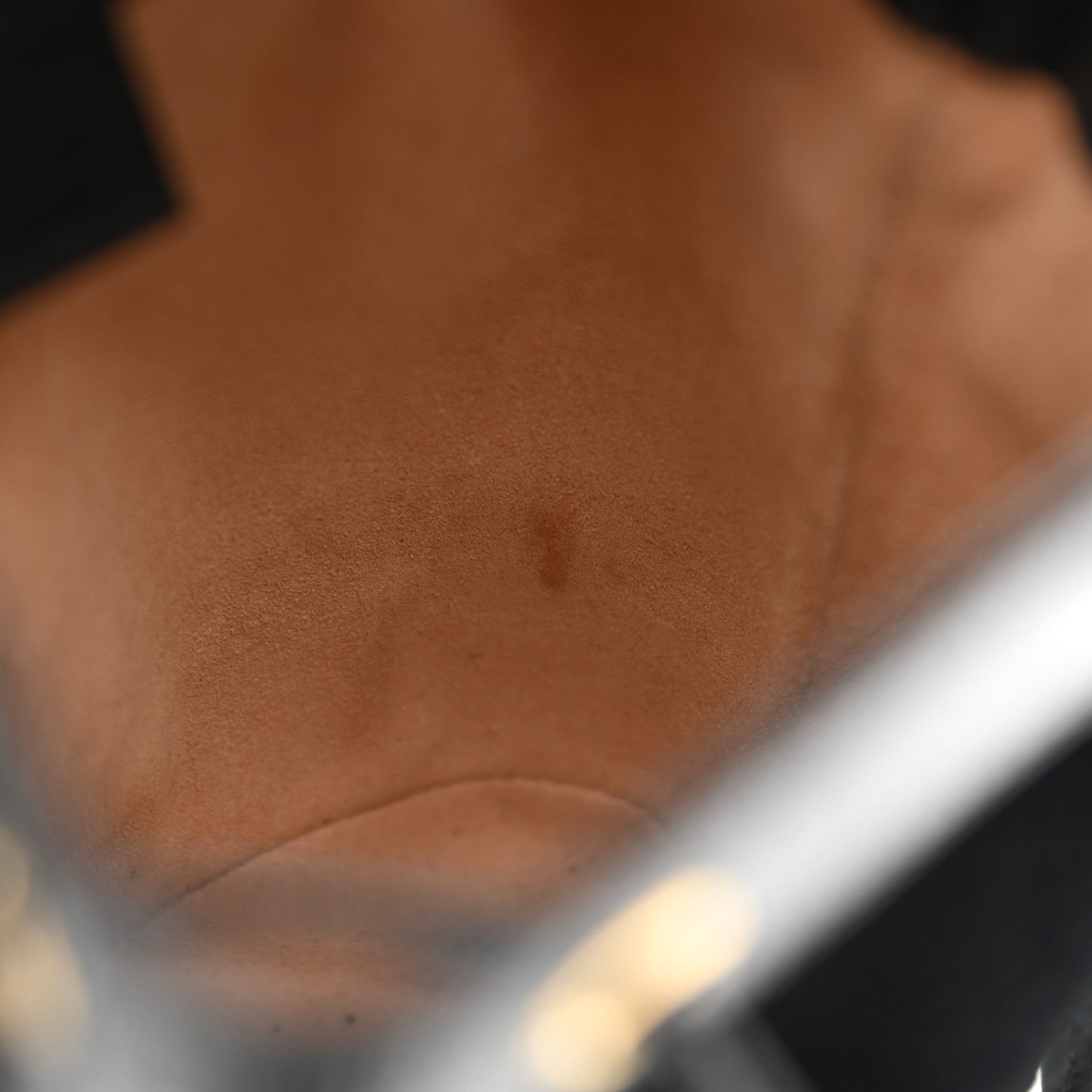 Suede Patent Web Mini Ophidia Bucket Bag Black