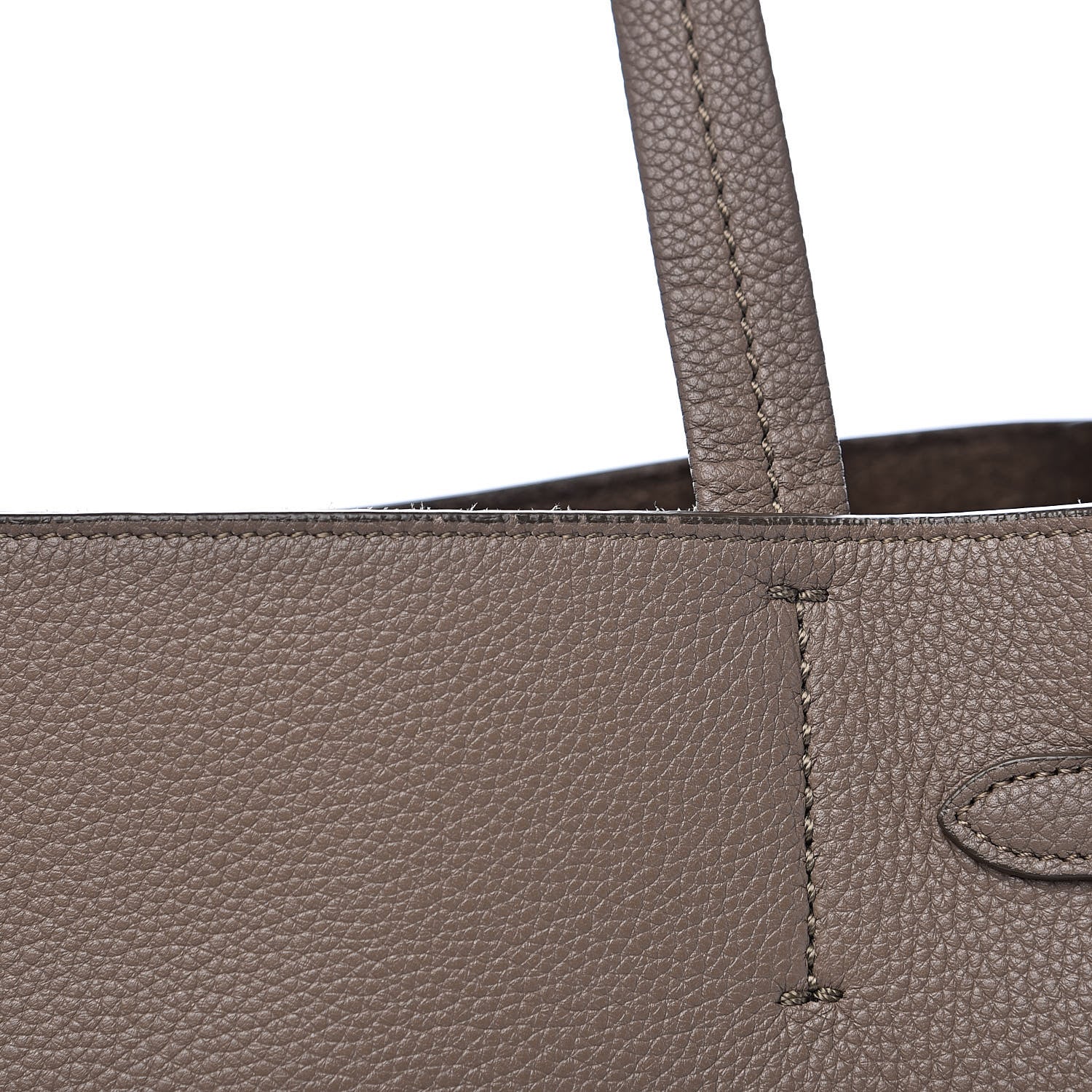 Celine Soft Grained Calfskin Small Belt Cabas Phantom Taupe 14 of 15