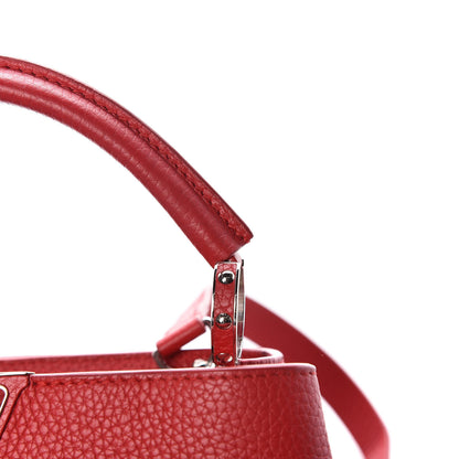 Louis Vuitton Taurillon Capucines BB Rubis 10 of 14