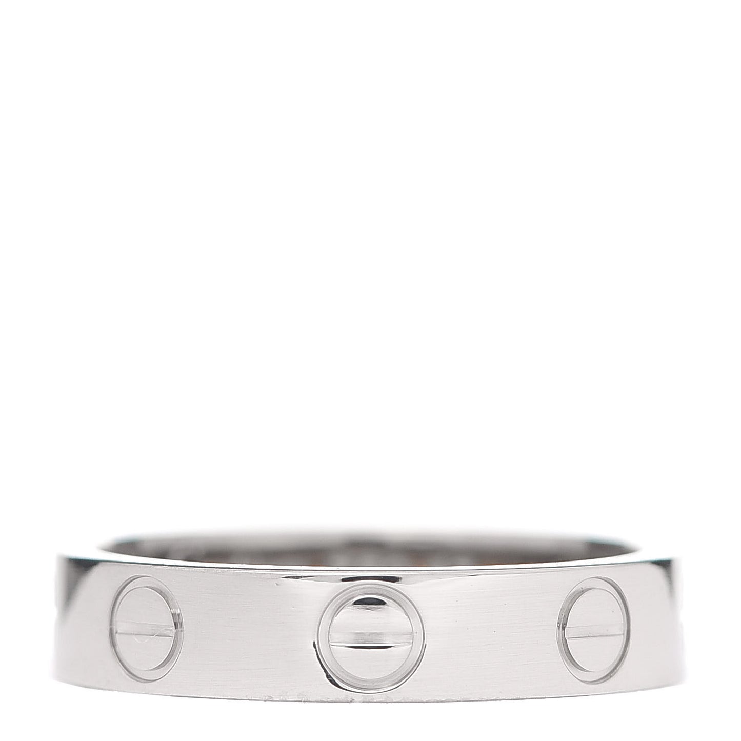 18K White Gold 3.5mm LOVE Wedding Band Ring 47 4