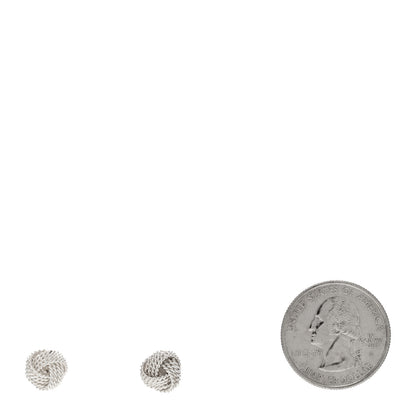 Tiffany Sterling Silver Twist Knot Earrings 2 of 4