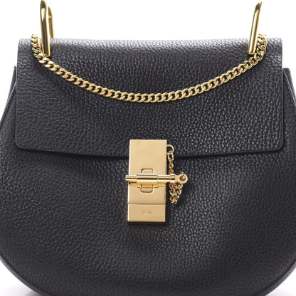 Chloe Grained Lambskin Drew Shoulder Bag Black 8 of 10