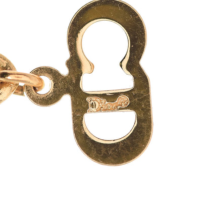 Christian Dior Metal Logo Necklace Gold 4 of 6
