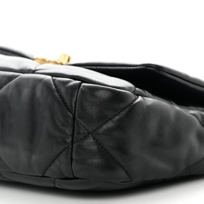 Chanel Lambskin Quilted Medium Chanel 19 Flap Black 10 of 14