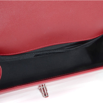 Chanel Patent Leather Medium Boy Flap Plexiglass Red 5 of 9