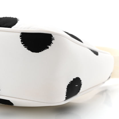Prada Tessuto Nylon Polka-Dot Mini Re-Edition 2000 Bag White Black 11 of 13