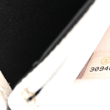 Chanel Caviar Quilted My Everything Wallet On Chain WOC White 8 of 11
