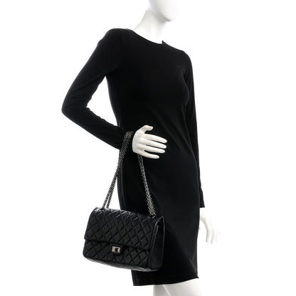 Chanel Aged Calfskin Quilted 2.55 Reissue 226 Flap Black 3 of 10