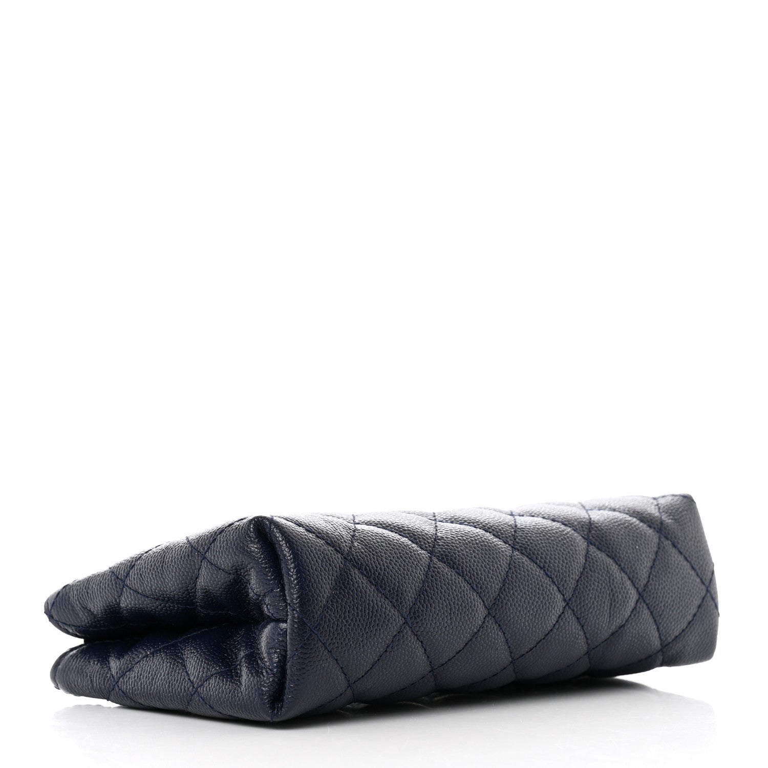 Chanel Caviar Quilted Cosmetic Case Navy 4 of 9