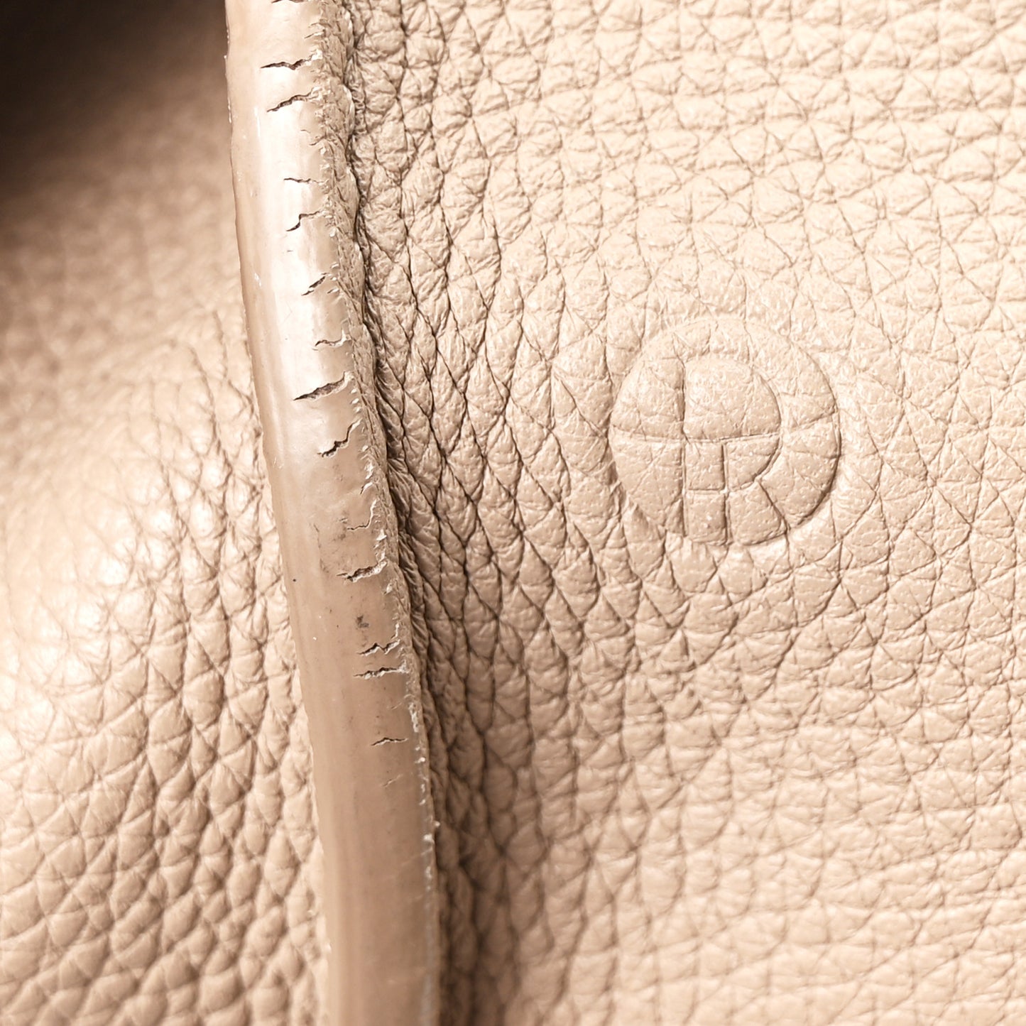 Grained Calfskin Duplex Tote Stone
