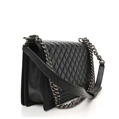Chanel Caviar Quilted New Medium Boy Flap Black 3 of 10