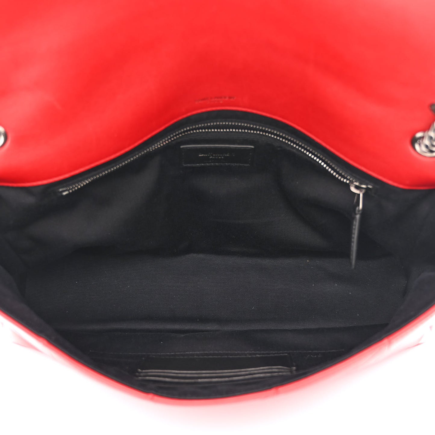 Lambskin Patchwork Monogram Large Jamie Red