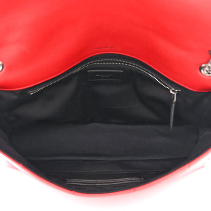 Saint Laurent Lambskin Patchwork Monogram Large Jamie Red 5 of 10