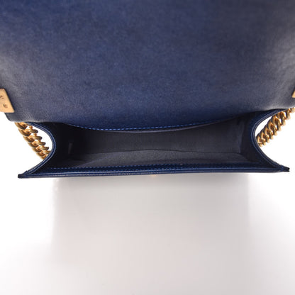 Chanel Caviar Quilted Medium Boy Flap Navy 5 of 9