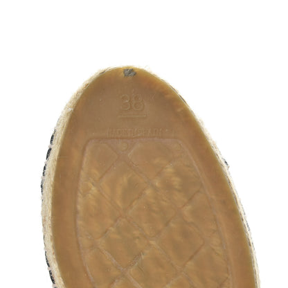 Chanel Lambskin CC Espadrilles 38 Black 8 of 11