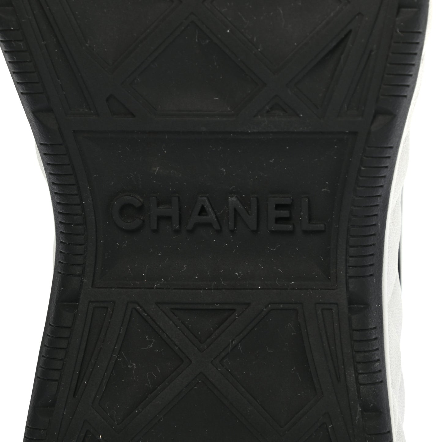 Fabric Calfskin Suede CC Sneakers 36 Black