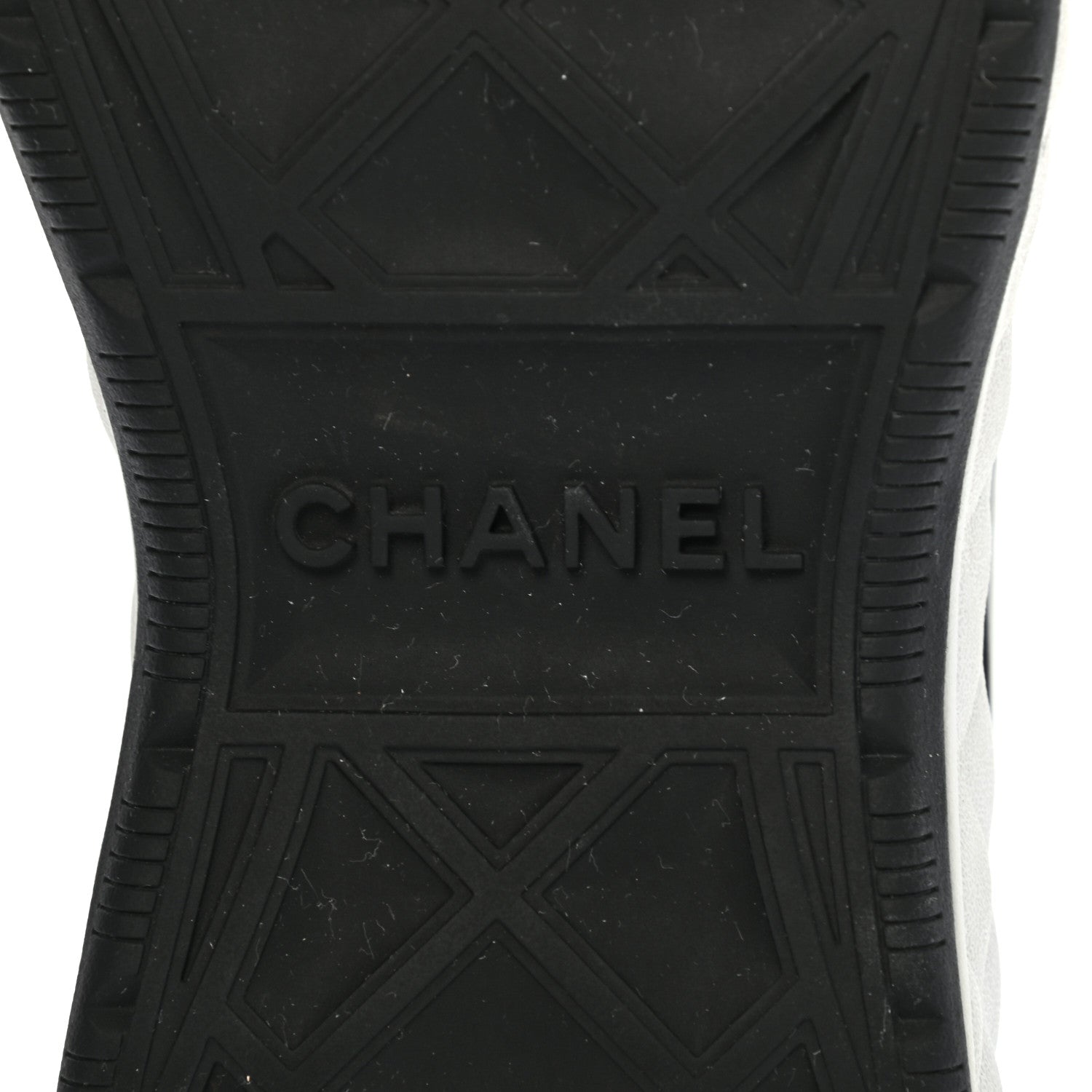 Chanel Fabric Calfskin Suede CC Sneakers 36 Black 7 of 8
