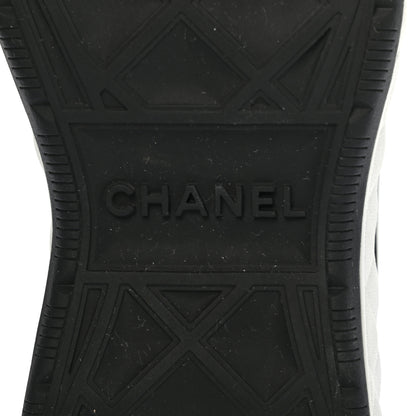 Chanel Fabric Calfskin Suede CC Sneakers 36 Black 7 of 8