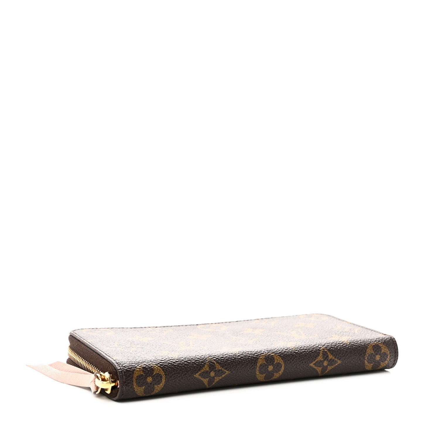 Monogram Clemence Wallet Rose Ballerine