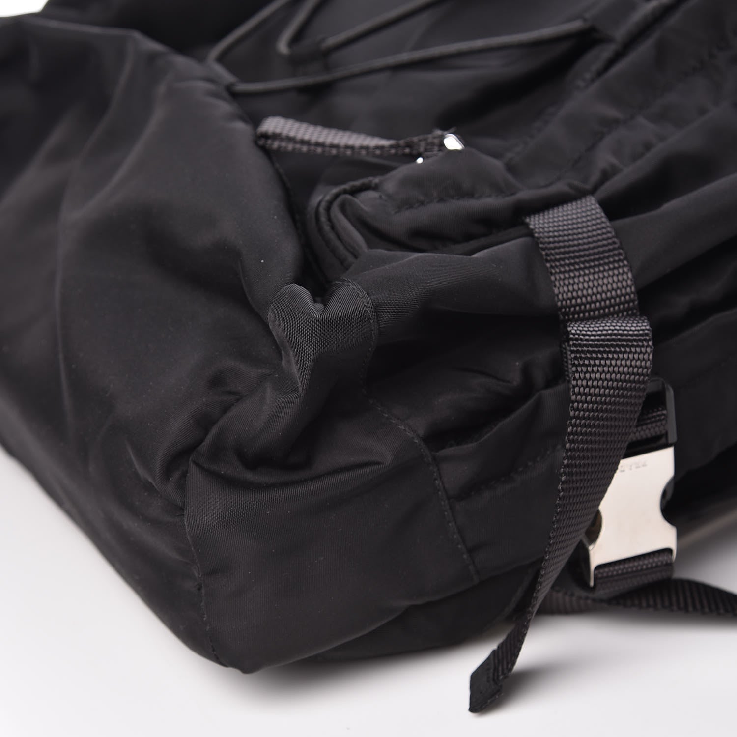 Prada Nylon Montagna Compression Backpack Black 6 of 9