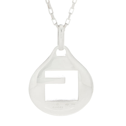Gucci Sterling Silver Icon G Pendant Necklace 5 of 6